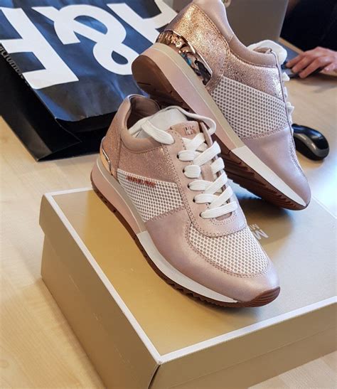 michael kors rose gold trainers.